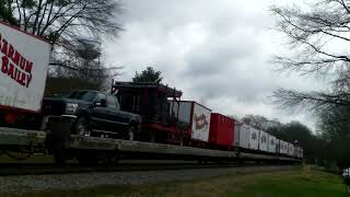 CSX P92309 Ringling Brothers Circus Train in Waxhaw NC [upl. by Inalej]