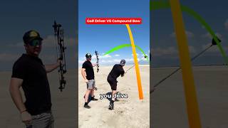 Pro Golfer VS Compound Bow golf archery [upl. by Zoes]