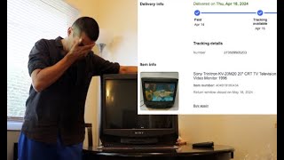 Dont Buy a CRT TV from eBay 📺 1996 20 inch Sony Trinitron KV 20M20 [upl. by Tiersten]