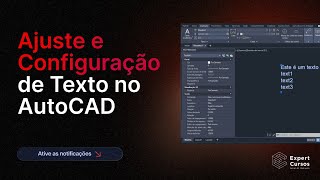 Ajuste e Configuração de Texto no AutoCAD [upl. by Arvad]