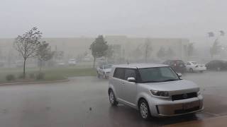 91712 Crazy microburst and intense hail storm in SE WI [upl. by Cho]