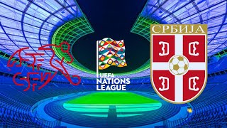 Svizzera  Serbia  UEFA Nations League 20242025  Gruppo D [upl. by Rusty]