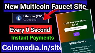 High Paying Multicoin Faucet Site  Every 0 Second Claim LTC DGB TRX DOGE  Unlimited Time🤑 [upl. by Cammy]