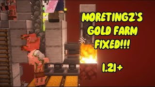 MORETINGZS GOLD FARM FIX  MINECRAFT 121 REAL FIX [upl. by Annaehs512]