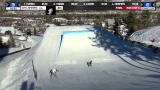 Kim Lamarre gets bronze in Womens Ski Slopestyle [upl. by Einapets]