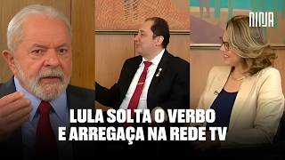 🔥Lula na RedeTV escurraçou herança maldita de Bolsonaro detonou Trump e peitou mercado financeiro🔥 [upl. by Kopple410]