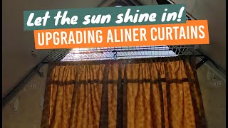 Let the sun shine in Upgrading Aliner curtains [upl. by Almeria]