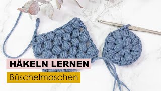 Häkeln lernen Teil 12  Büschelmaschen [upl. by Eoin]