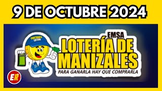 Resultado LOTERIA DE MANIZALES Miércoles 9 de octubre 2024 [upl. by Elleirad25]