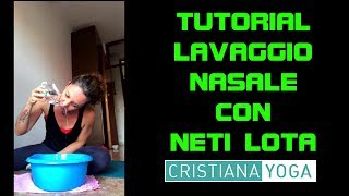 Tutorial lavaggio nasale come usare la Neti Lota per respirare meglio e prevenire la sinusite [upl. by Inacana130]