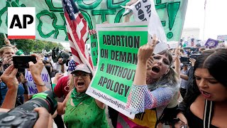 Abortion consumes US politics courts two years after SCOTUS draft leak [upl. by Nalhsa588]