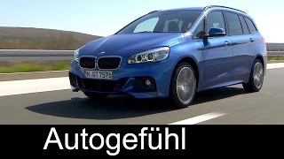 Driving amp Interior preview allnew BMW 2Series Gran Tourer 2er 220d amp 220i  Autogefühl [upl. by Negiam]