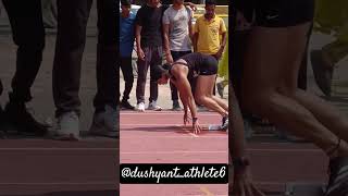 200m Delhi state championship dushyantvikal running jumper005 youtubeshorts athlete 🏃 [upl. by Olympia]