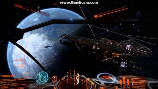 ELITE Dangerous  Capital Ship enters a War Zone [upl. by Glendon]