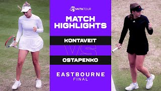 Anett Kontaveit vs Jelena Ostapenko  2021 Eastbourne Final  WTA Match Highlights [upl. by Blanding]