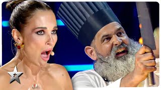 Psycho Chef TERRIFIES The Judges on Spains Got Talent [upl. by Dessma581]