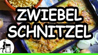 Überbackener Zwiebelschnitzel Auflauf  cremiges Soulfood [upl. by Grace]