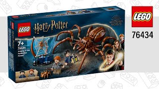 LEGO Harry Potter Aragog in the Forbidden Forest 76434195 pcs Speed Build TopBrickBuilderLite [upl. by Tomchay]