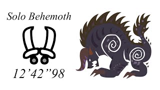 MHW Behemoth Solo Dual Blades  1242quot98 [upl. by Alexio]