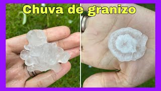 5 minutos de queda de granizo gigante 😨 na Suíça  temporal e vento forte 💨 [upl. by Tsirhc]