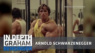 Arnold Schwarzenegger Flexing in the mirror [upl. by Airetnahs]