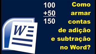 Como representar adição no Word  Dicas de atalho [upl. by Duthie]