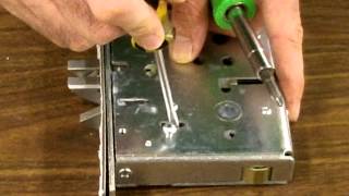 PDQ Mortise Lock Changing the Handing Lock BodyMP4 [upl. by Nov106]