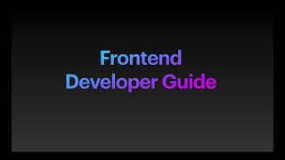 Frontend Developer Guide 2025 [upl. by Tinya768]