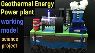 geothermal energy model  geothermal energy power plant working model geothermal energy  diy [upl. by Ras703]