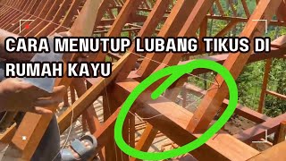 Cara Menutup Lubang Tikus Di Rumah Kayu  Episode 10  Proyek Rumah Kayu Raka [upl. by Olatha]