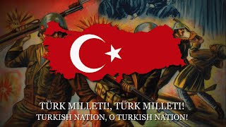 quotCeddin Dedenquot Your Ancestor  Turkish Military March RED ARMY VERSION  LYRICS [upl. by Anastasio]