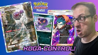 KOGA WEEZING E ARBOK SALATI TOP DECK POKEMON POCKET [upl. by Shirah]