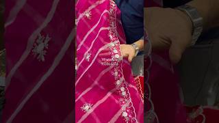 ðŸ”¥Dispatch Organza Lahriya Saree saree ytshorts shorts [upl. by Ardis351]