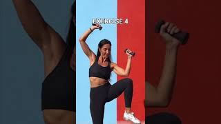 Standing abs and waist with weights  fitness women workout reels [upl. by Nniroc]