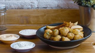 Popcorn Scampi bites  Skinny Fries amp Dips  Summer Swaps [upl. by Solokin]