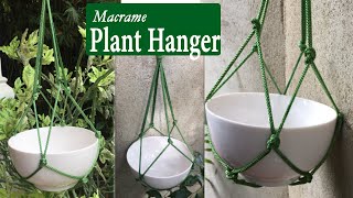 How To make Plant Hanger  Easy Rope Hanger  Hanging Plants  Hang Pot With Rope  Macrame Hanger [upl. by Vish]