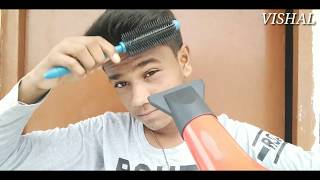 How To Set Your Hair with Hair Dryer  Mens Hair Style [upl. by Aniteb]