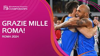 🇮🇹 Grazie Roma 2024 🇮🇹  Best Moments from the European Athletics Championships [upl. by Anole661]