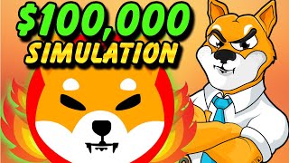 REALISTIC 100000 SHIBA INU SIMULATION Price Prediction Crypto Calculator [upl. by Arremat530]