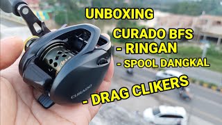 REEL BC SHIMANO CURADO BFS SPOOL DANGKAL  CLICKER DRAGS [upl. by Inman628]