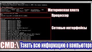 CMD Как узнать всю информацию о компьютере [upl. by Kruse]