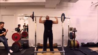 Martin BW 1051 kg Low Rep Overhead press 77 kg [upl. by Notsej]