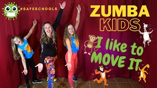 ZUMBA KIDS 👫 quotI LIKE TO MOVE ITquot 😷 Safe Schools dance 2✌️♥️👯‍♀️ [upl. by Kendal]