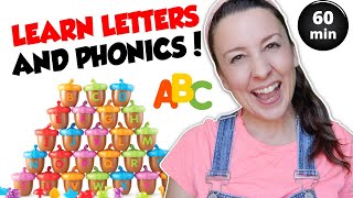 Learn The Alphabet Letters Phonics Song  Toddler Learning Video  Letter Sounds  Speech  ABCs [upl. by Haleemaj]