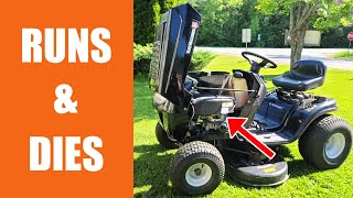 Why Your Riding Lawn Mower Stops Running After Just A Few Minutes  Quick Fix TroyBilt Cub Cadet [upl. by Llenrub]