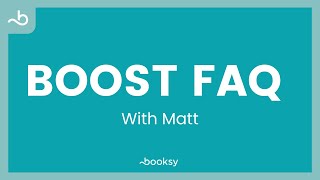 Webinar  Boost FAQ w Matt [upl. by Quince]