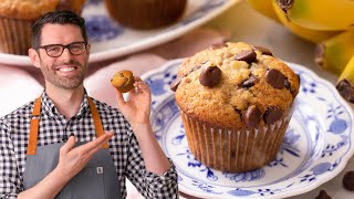 Banana Chocolate Chip Muffins [upl. by Ynnig]