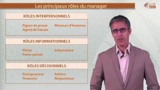 3 1 Les principaux rôles du manager [upl. by Edahsalof]