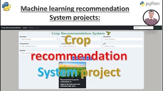 Crop Recommendation System Project Machine Learning  AIPowered Crop Selection  ML Projects [upl. by Akcirre701]