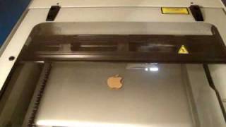 Laser Etching a Macbook Pro  Mario vs Yoshi [upl. by Idorb]